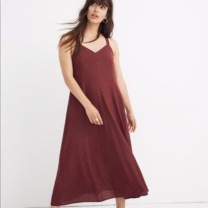 NWT MADEWELL • Bordeaux Cami Maxi Strappy Dress
